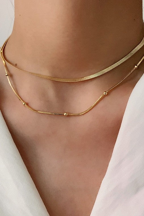 18k Tarnish Free Layer Necklace