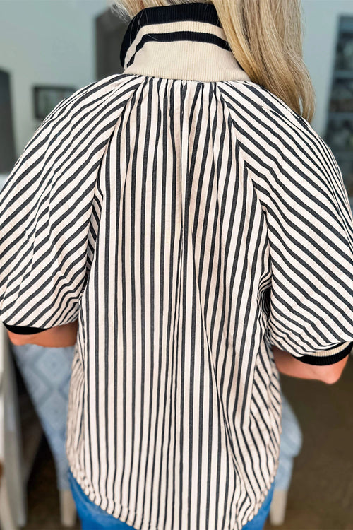 Blair Collared Puff Blouse